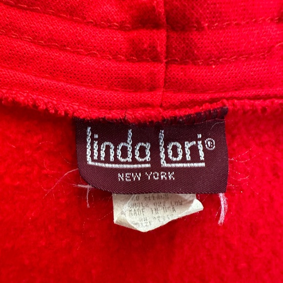 Vintage Linda Lori New York Womens Red Cat Cardigan Sweater One Size VTG Retro - Picture 5 of 11